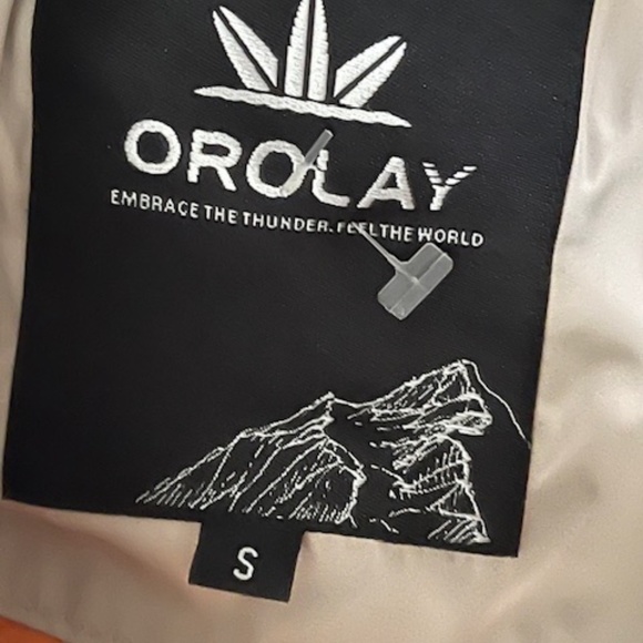 Women's Orolay Cream Down Filled Hooded Puffer Coat / Jacket - Small - Picture 7 of 16